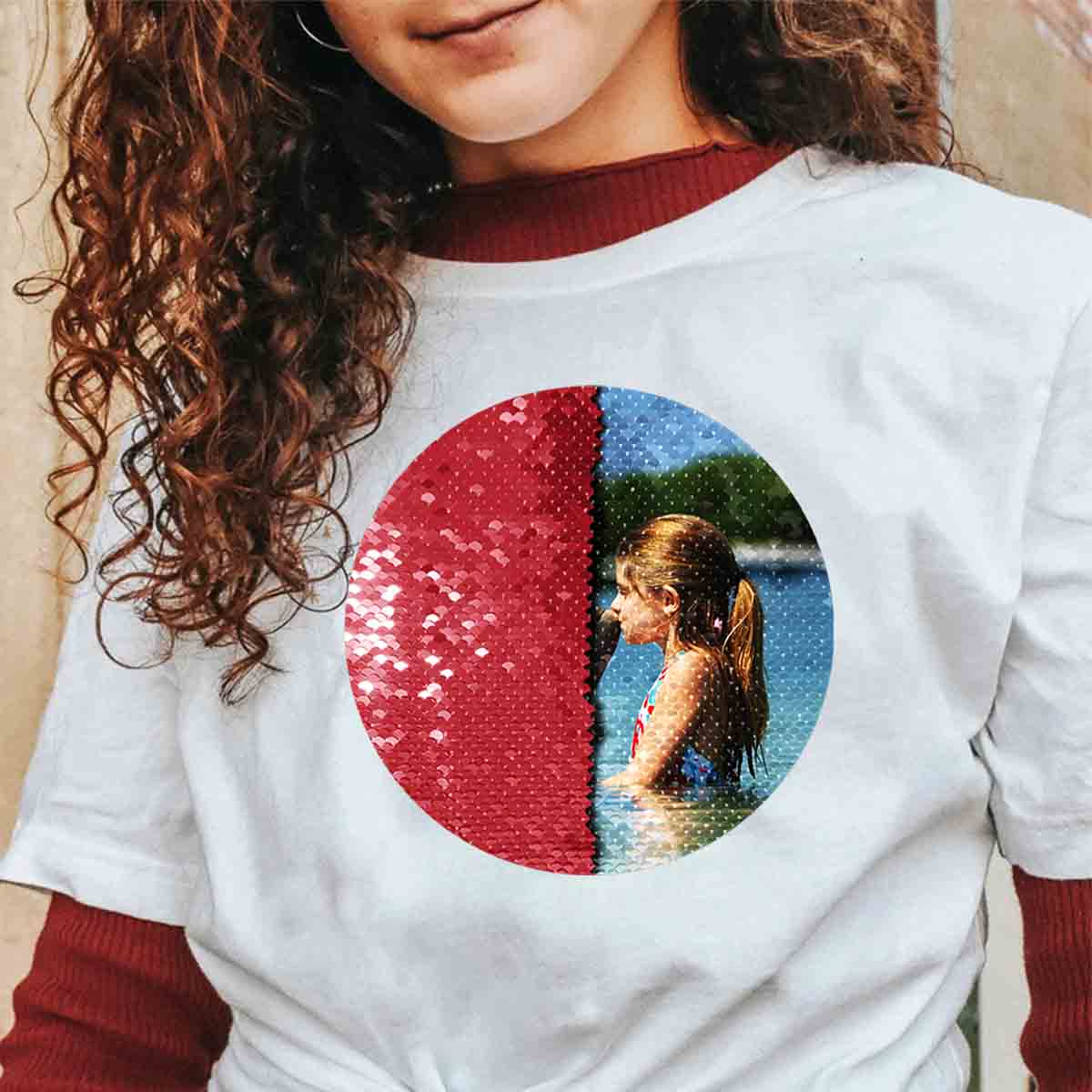 Custom Flip Sequin Shirt (Circle)