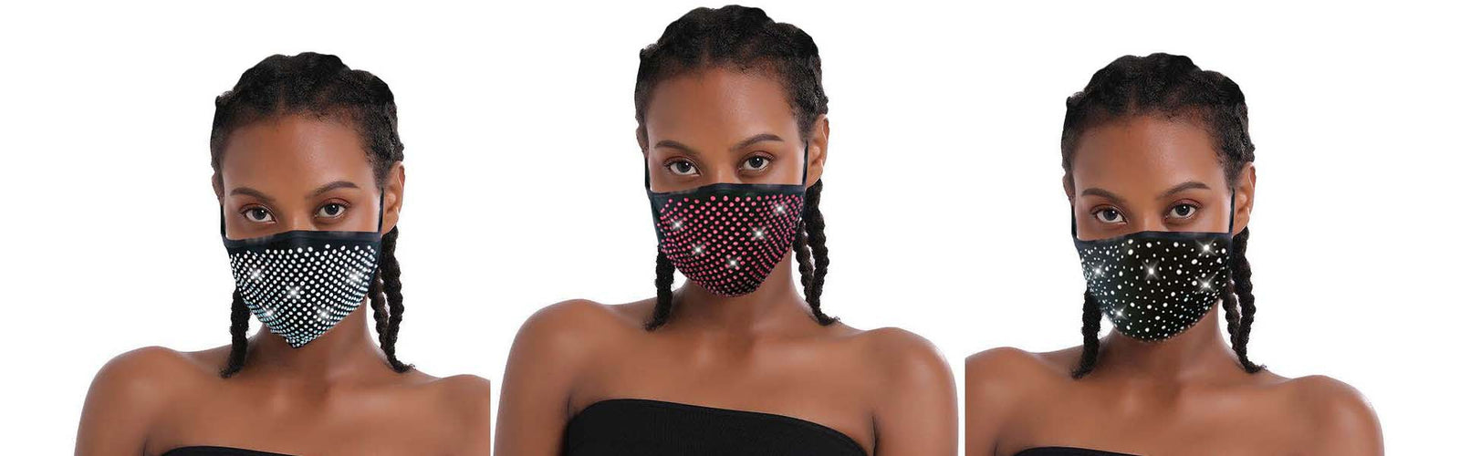 Pailletten-Gesichtsmaske