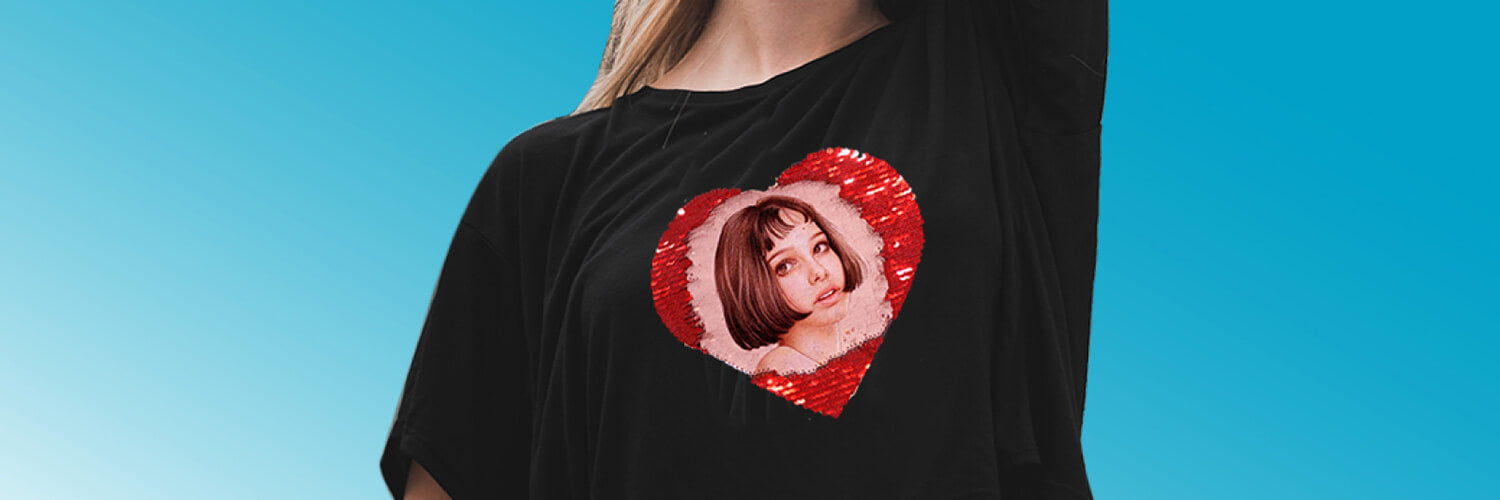 Flip-Pailletten-T-Shirts