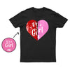 Boy or Girl - Gender Reveal Party Flip Sequin Shirt (Heart)