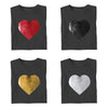 Little Girls Custom Flip Sequin Shirt (Heart)