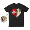 Custom Heart Mom Flip Sequin Shirt (Double Print)