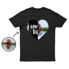 Personalisiertes I Love You Dad Flip-Pailletten-Hemd (Doppeldruck)
