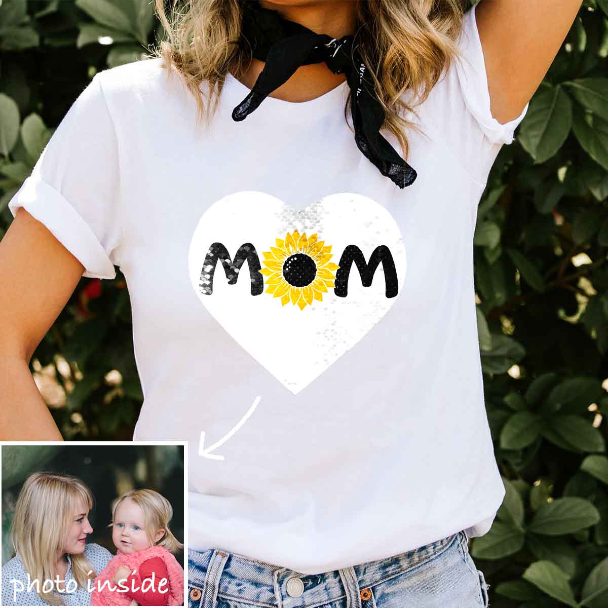 Custom Mom Flip-Pailletten-Shirt (Doppeldruck)