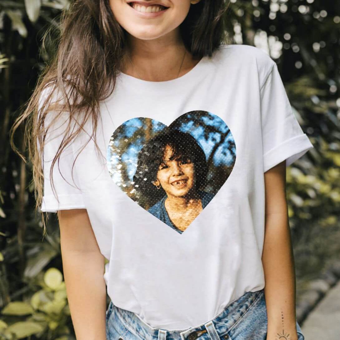 Custom Flip Sequin Shirt without uploading photo