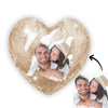 Custom Heart Flip Sequin Pillow
