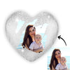 Custom Heart Flip Sequin Pillow