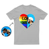 Custom Love Wins Flip-Pailletten-Hemd (Doppeldruck)