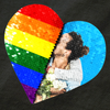Custom Rainbow Heart Flip Sequin Shirt (Double Print)-Sponsor