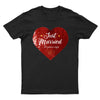Custom Just Married Sequin Shirt (Double Print)
