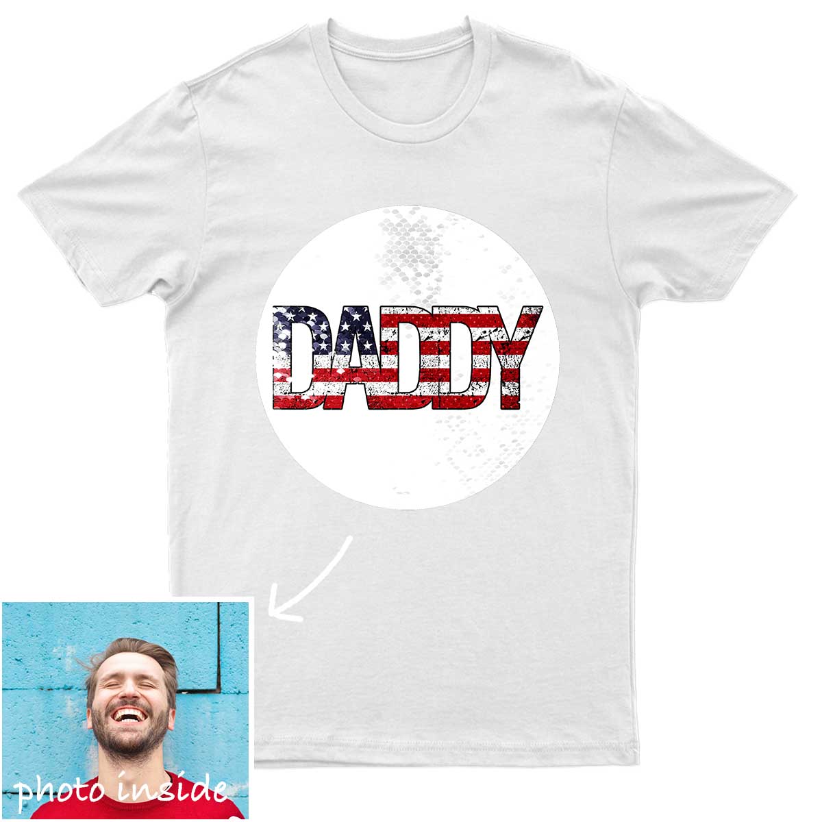 Custom Daddy Flip Sequin Shirt (Double Print)