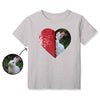 Benutzerdefiniertes Flip-Pailletten-Hemd für Kinder (Herz)