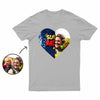 Custom Super Mom Heart Flip Sequin Shirt (Double Print)