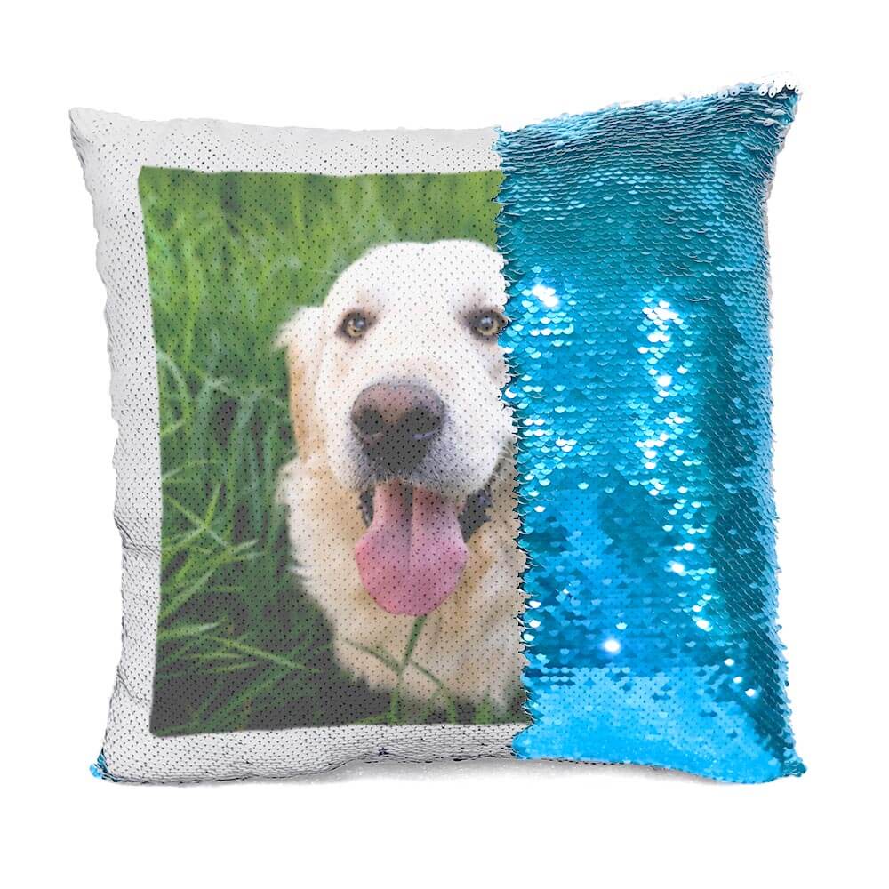 Personalisiertes Hunde-Flip-Pailletten-Kissen